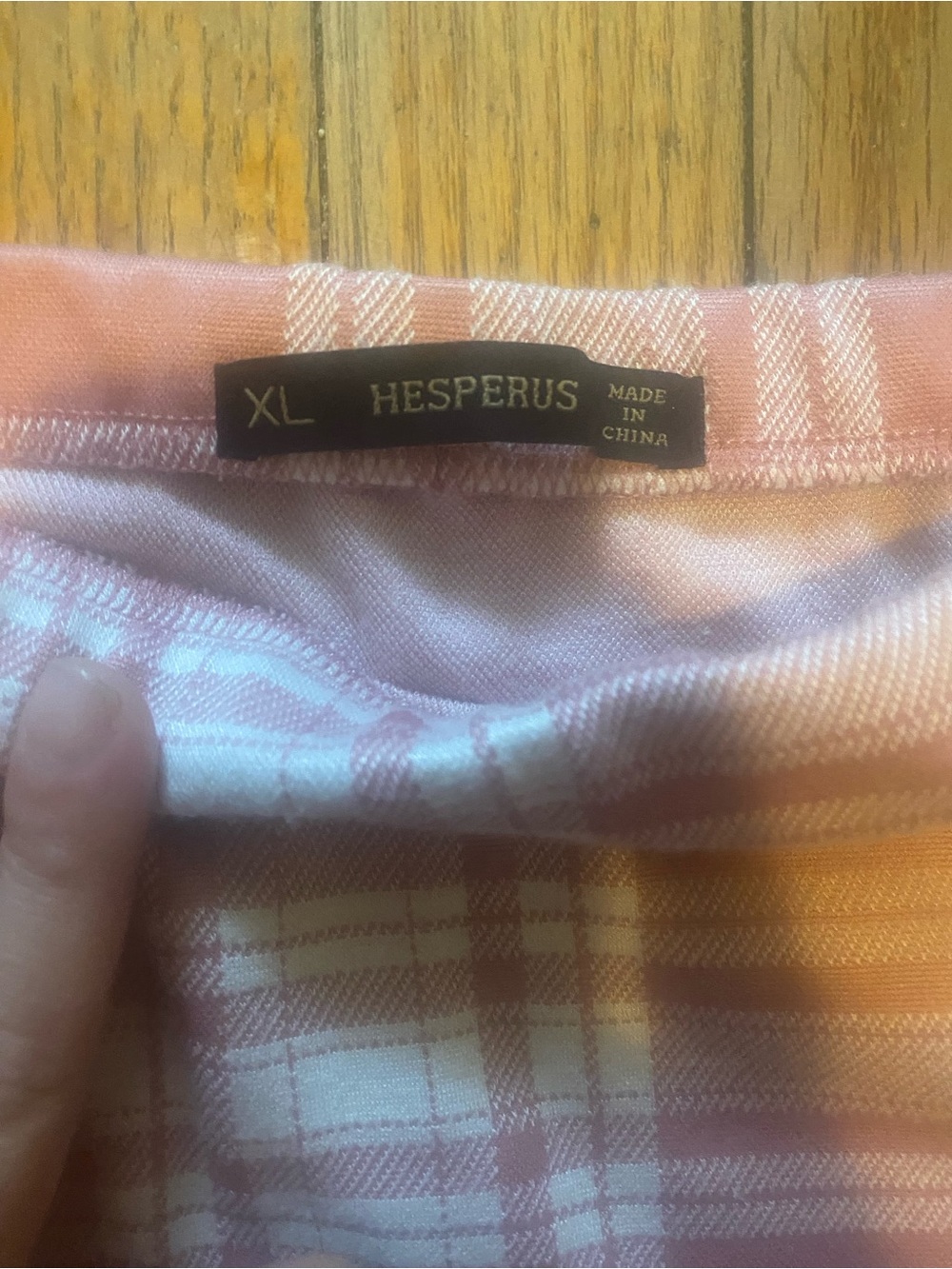 Pink Plaid Mini Skirt - Classic Straight Silhouette - Picture 3 of 3